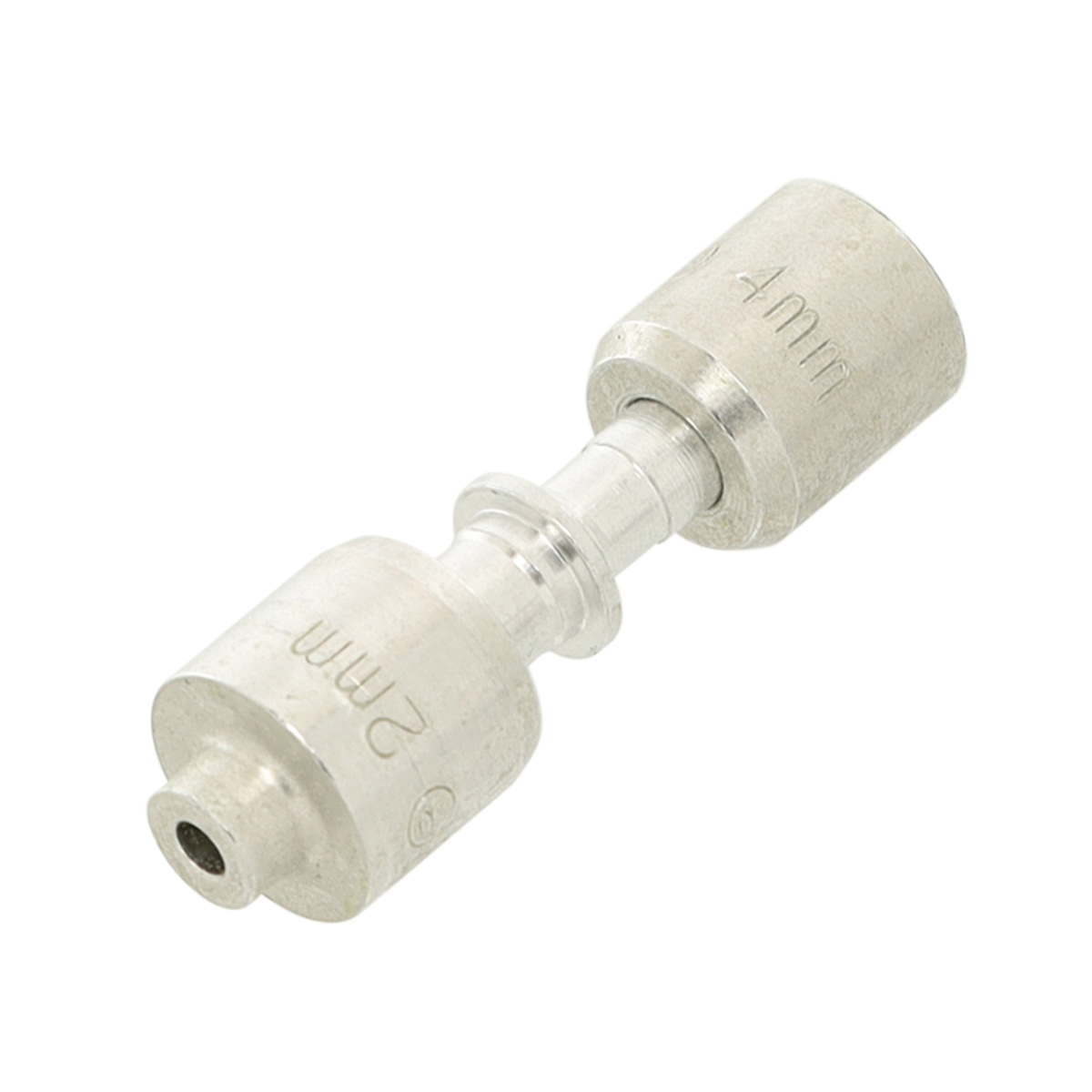 W11504449 - Genuine OEM Whirlpool Refrigerator Lokring Tube Coupler, 4mm - 2mm Aluminum Reducer
